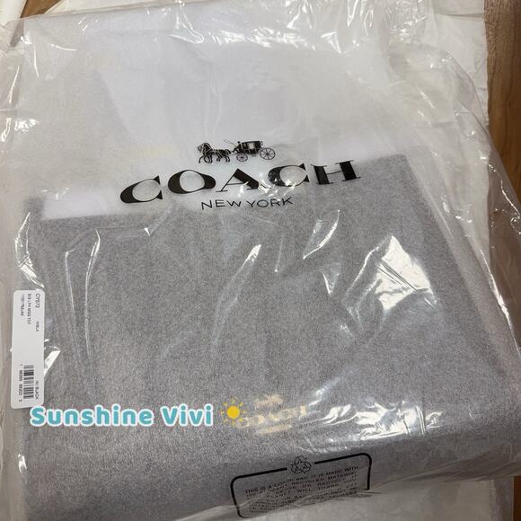 NWT Coach Large Maggie Tote Bag In Blocked Signature Leather CY672 Black - Picture 9 of 9